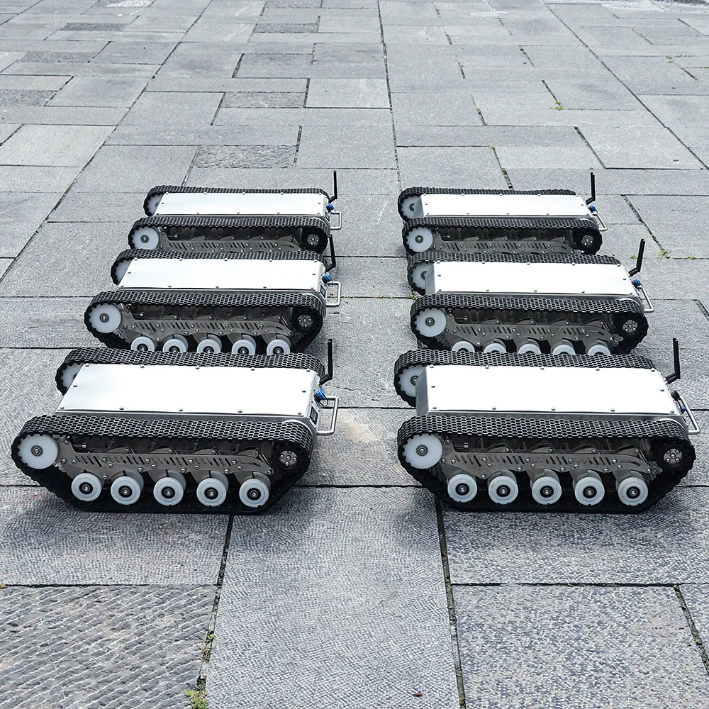 10 20kg Payload All Terrain Crawler Tracked Robot Chassis Platform, Lightweight and Versatile Mobile Base