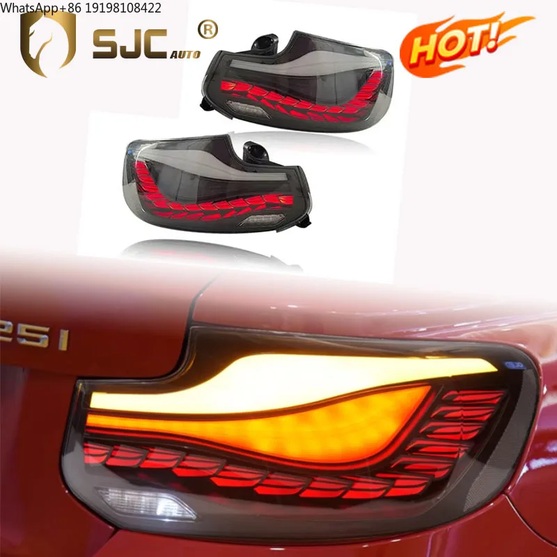 

Задние фонари SJC Auto Accessories для BMW 2 серии F22 M2 F87 в стиле OLED GTS, подключение и работа (Plug and Play)