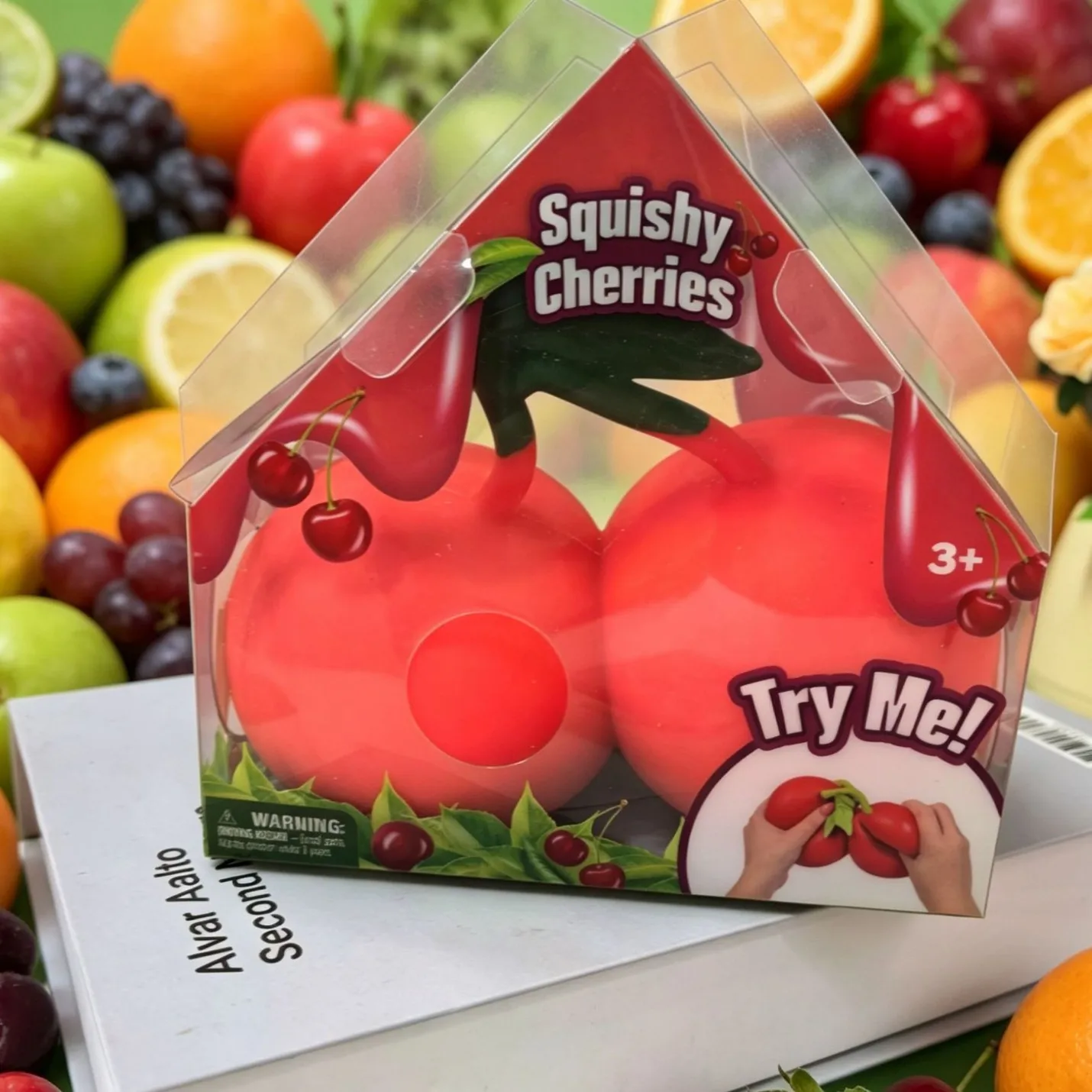 Squeeze Cherries Squeezy Stress Relief Sensory Toy Slow Rebound Fidget Toy For Adults Anxiety Relieve Relaxing Entertainment