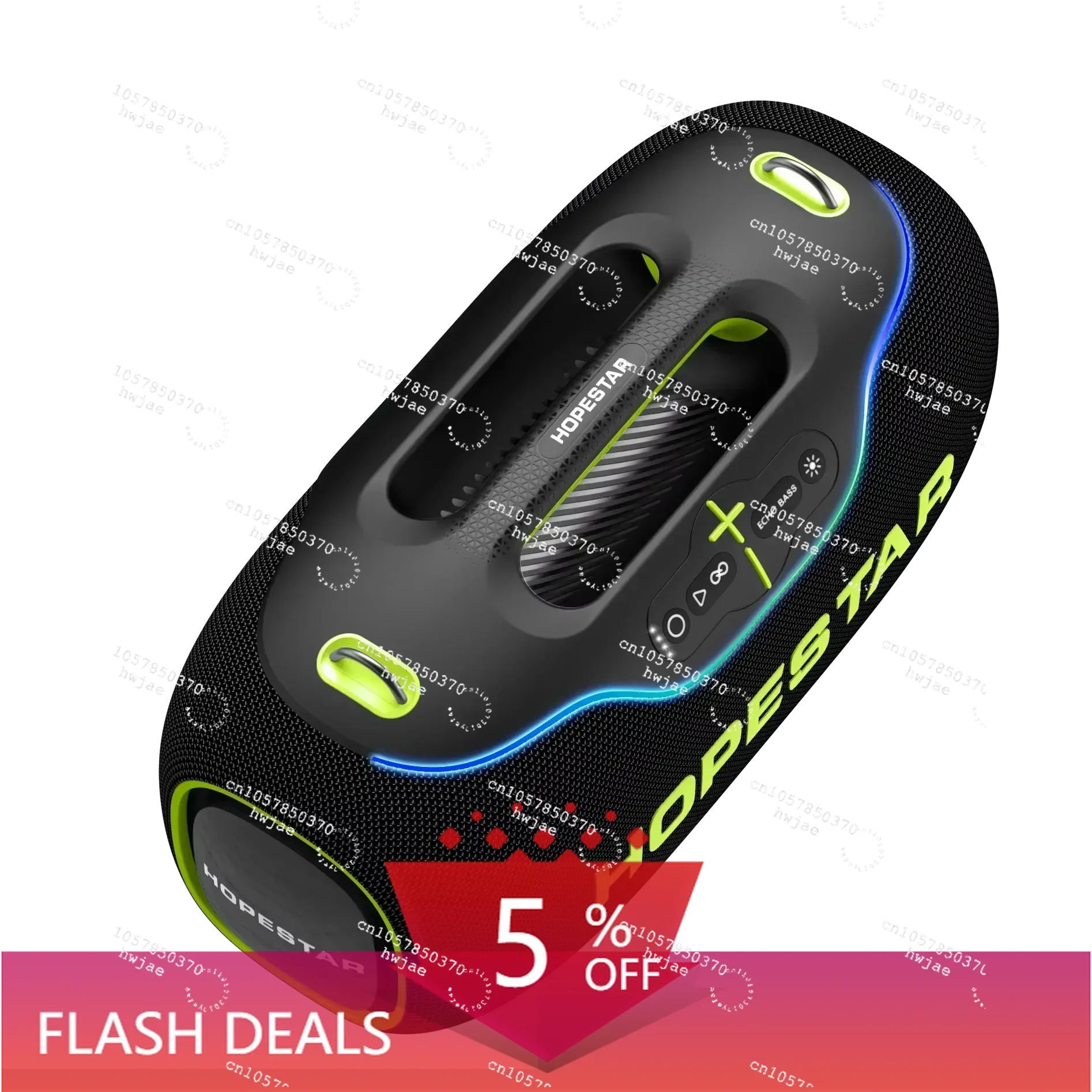 New Original HOPESTAR A80 350W Big Power Outdoor Waterproof Portable Blue Tooth Wireless Party Speaker Caixa De Som Boombox 3