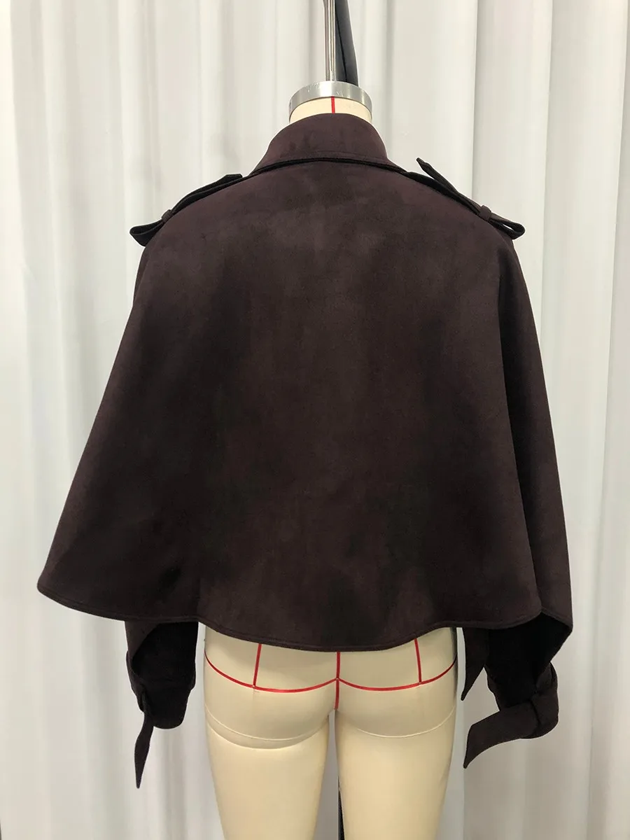 TWOTWINSTYLE الصلبة تقسم الدانتيل يصل السترات للنساء التلبيب طويلة الأكمام تونك موضة قصيرة Vintage سترة الإناث الخريف الملابس #5