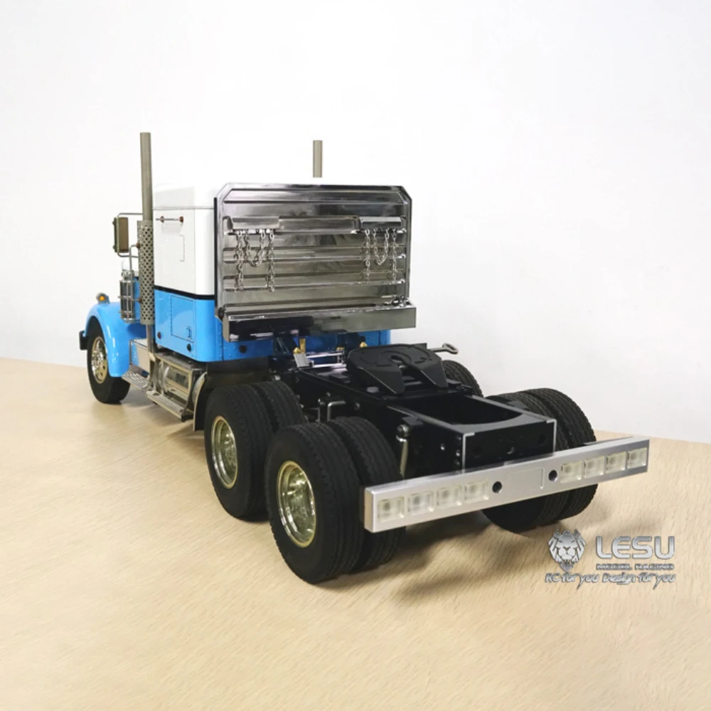 Estante de placa trasera de cabina LESU de Metal, estante de accesorios para escala 1:14 Tamiya King Hauler, camión Tractor de control remoto, modelo DIY, coches de juguete, 1/14