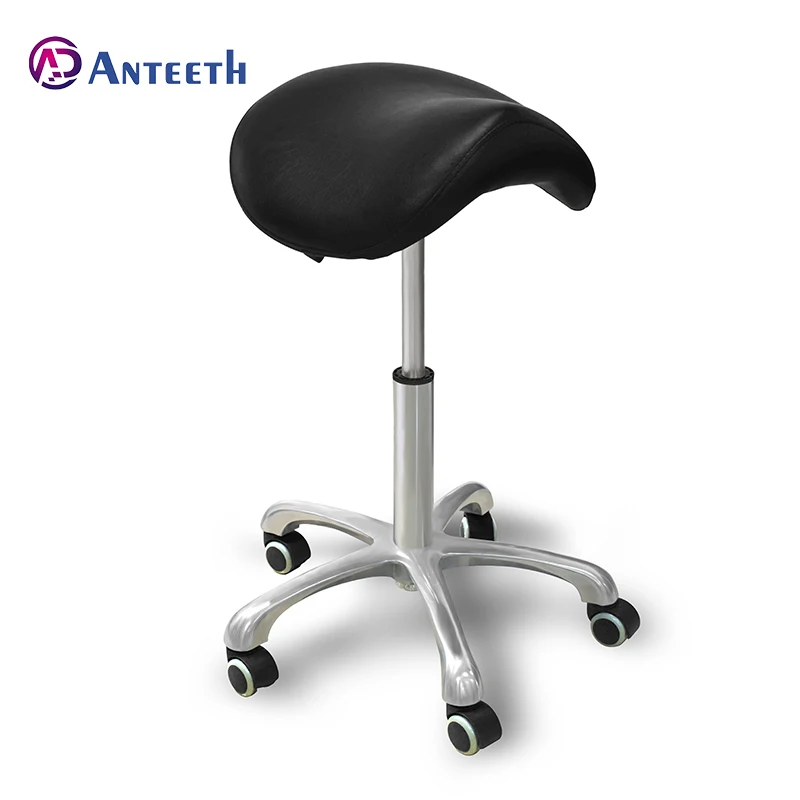 

Anteeth Office/Spa USE PVC Leather Aluminium alloy Base colorful Saddle Stool Stool Chair