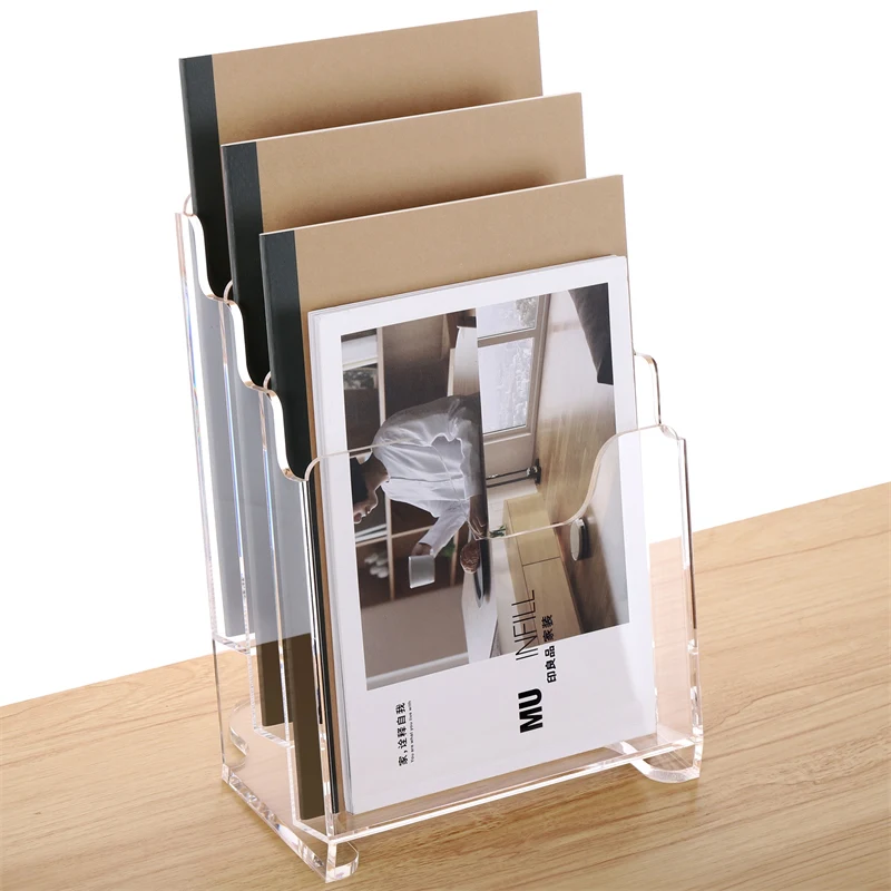 

Transparent Storage Rack, Desktop Organizing Rack, Office Display Rack