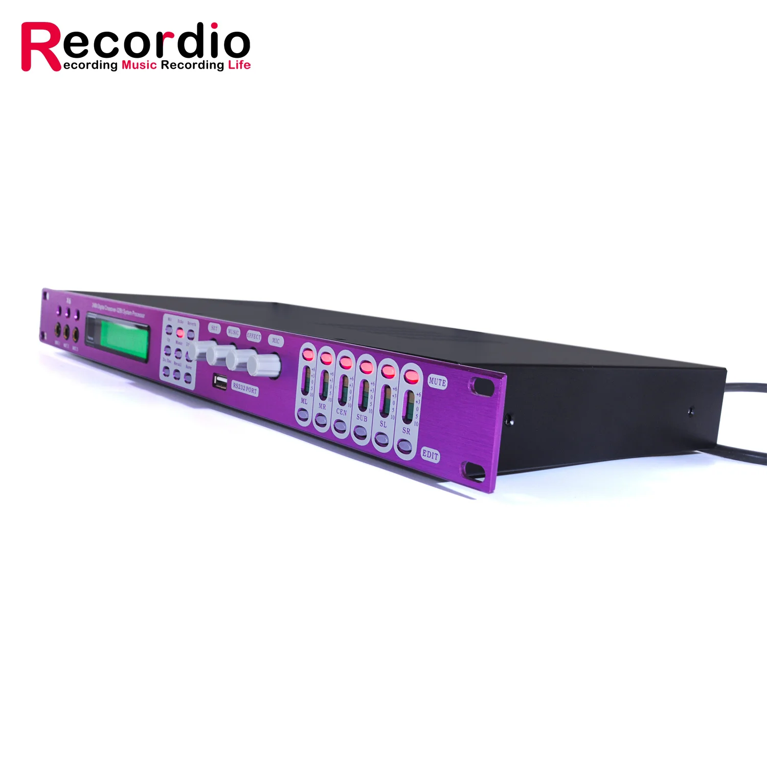 GAX-X6L معالج صوت الكاريوكي الرقمي DSP ذو التأثيرات المسبقة ومضاد للتأثيرات المسبقة KTV