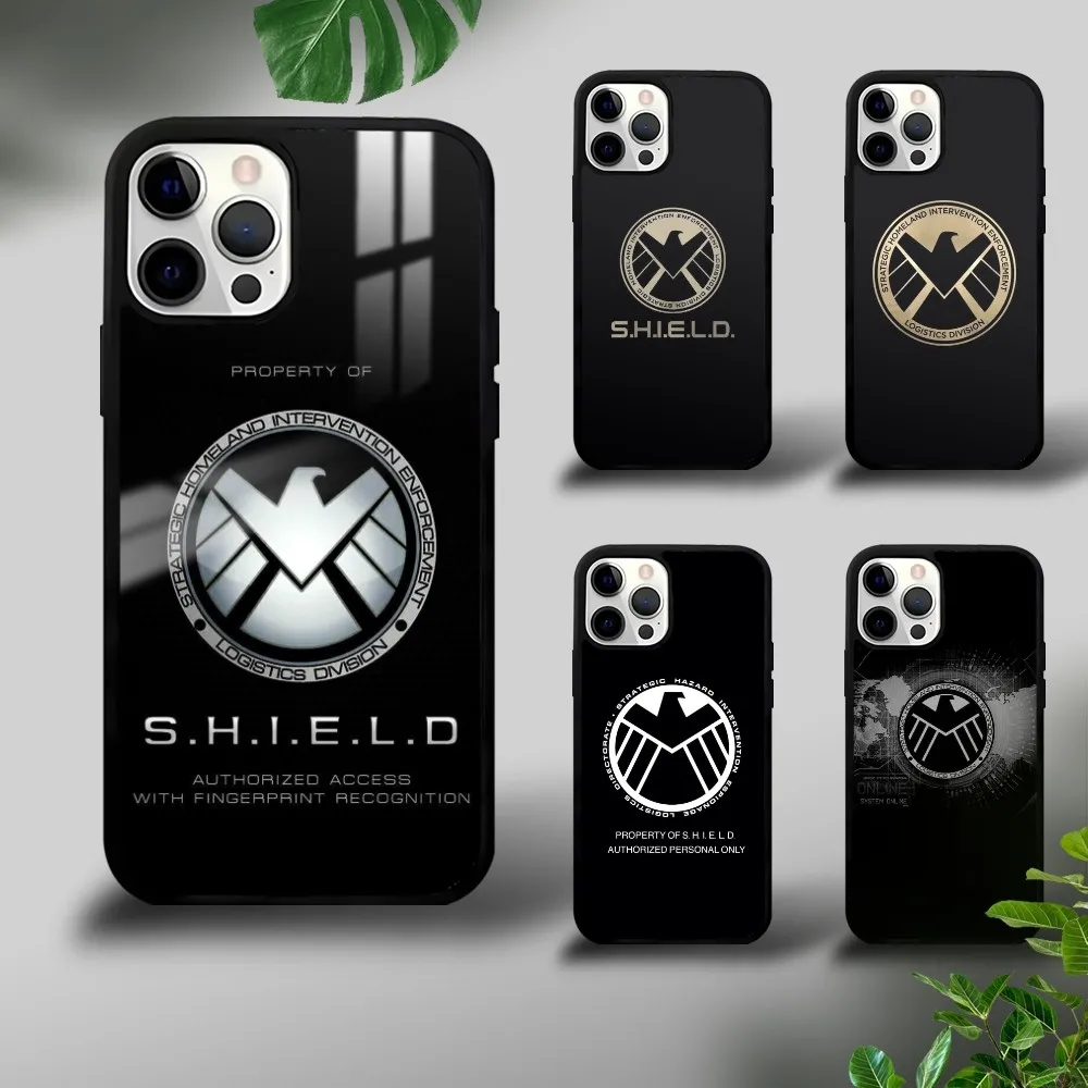 S.H.I.E.L.D. Logo Phone Case For iPhone 16 15 14 13 12 11 Pro Xs Max Mini Plus Celulares Hard Funda