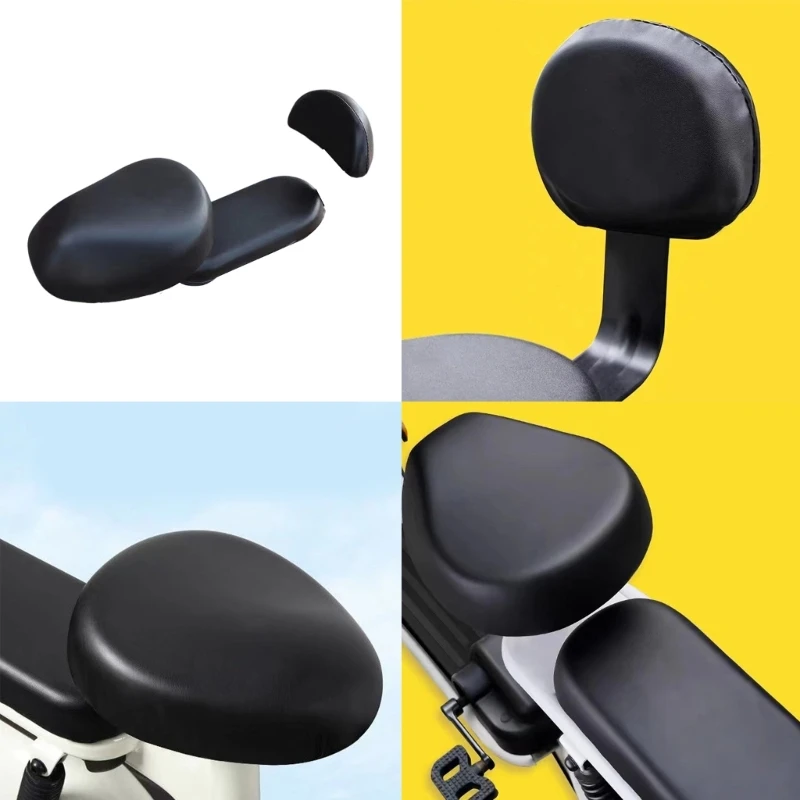 E-Bike Weatherproof Protector Front Rear Backrest Cover Electric Bike Cushion Comfortable Scratchproof Cover