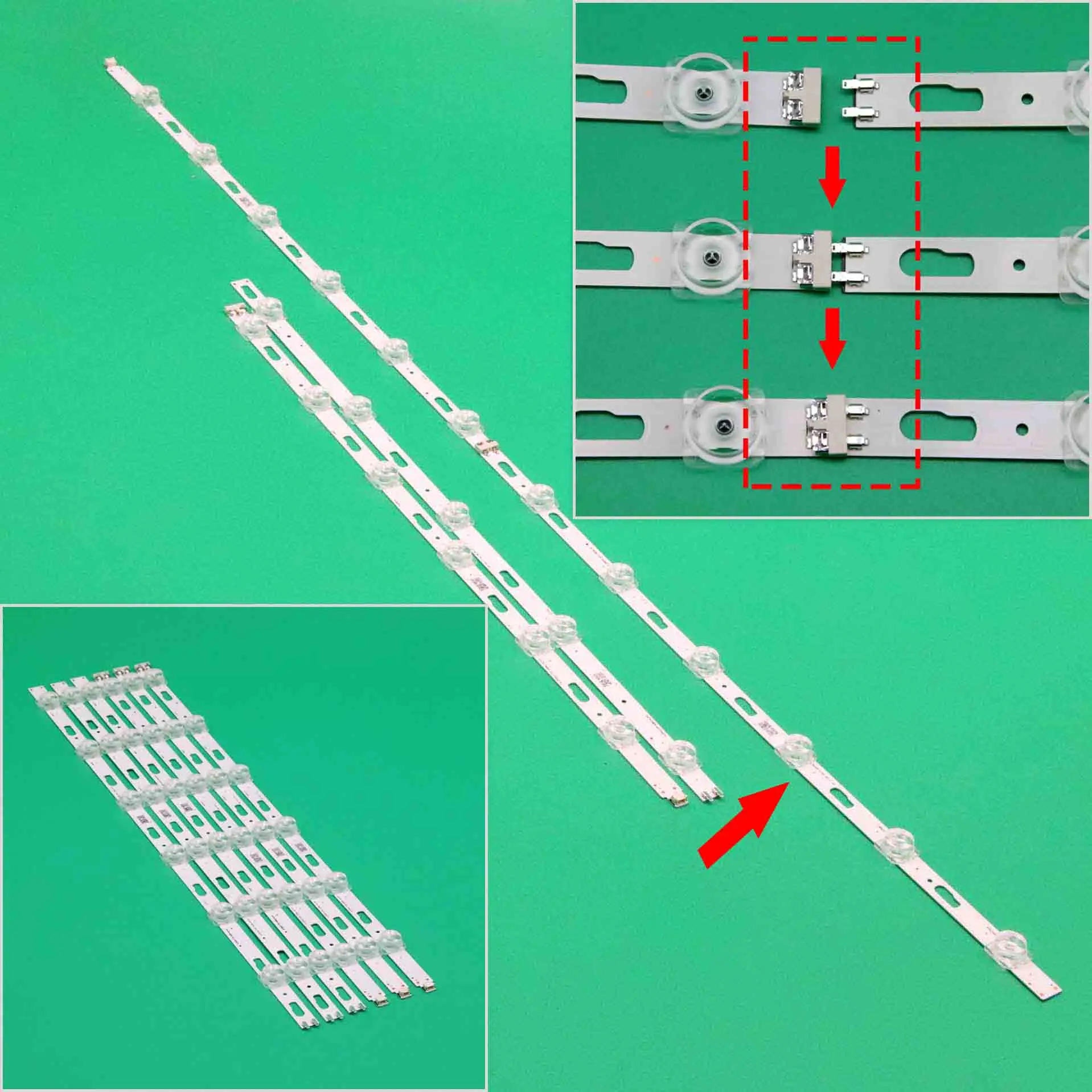 LED Backlight Strips For Samsung HG50NT670UFXZA UA50TU8000 UE50AU7100 UE50AU7172 Bars CRH-P50S6303003120A5-Rev1.5 BN96-50317A