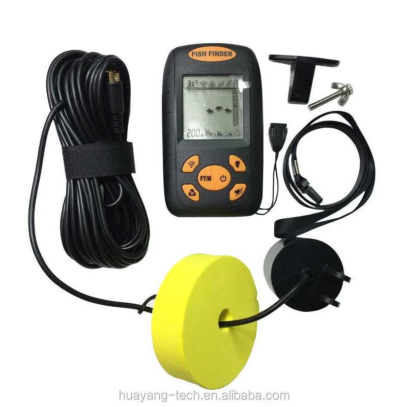 Hand Held LCD Display Portable Fish Alarm Finder Echo Sounder Depth Sounder