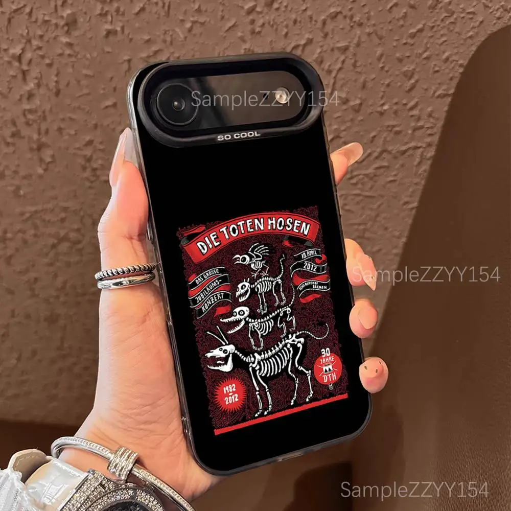 Rock Die Toten Hosen Phone Case For iPhone 17,16,15,14,13,12,X,8,Pro,Max,Plus,E,SE4,Air,Mini Black IMD Matte