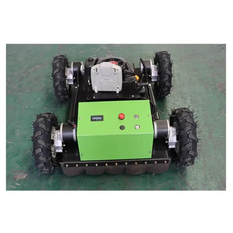 Mower Arduino Powered Petrol Used Push Mini Crawler Lawn  Walk Behind Hill Mower Brush Cutter Remote Control