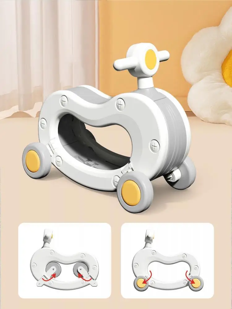 Coche de paseo 2 en 1, coche mecedora para niños, andador para bebés, paseos y rocas interiores al aire libre, coches para niños pequeños, juguetes, regalos para niños