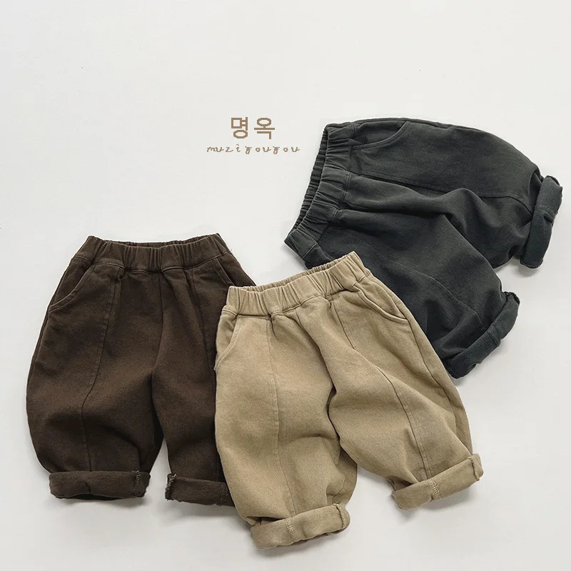 

Simple and Versatile Winter New Children's Trousers Children's Thin Casual Pants Baby 2025