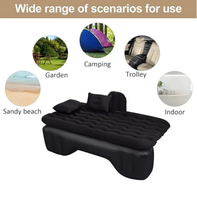 Portable Outdoor Journey Car Campsite Mat Multifunctional Car Sofa Pillow Inflatable Travel Mattress Camping Air Sofa