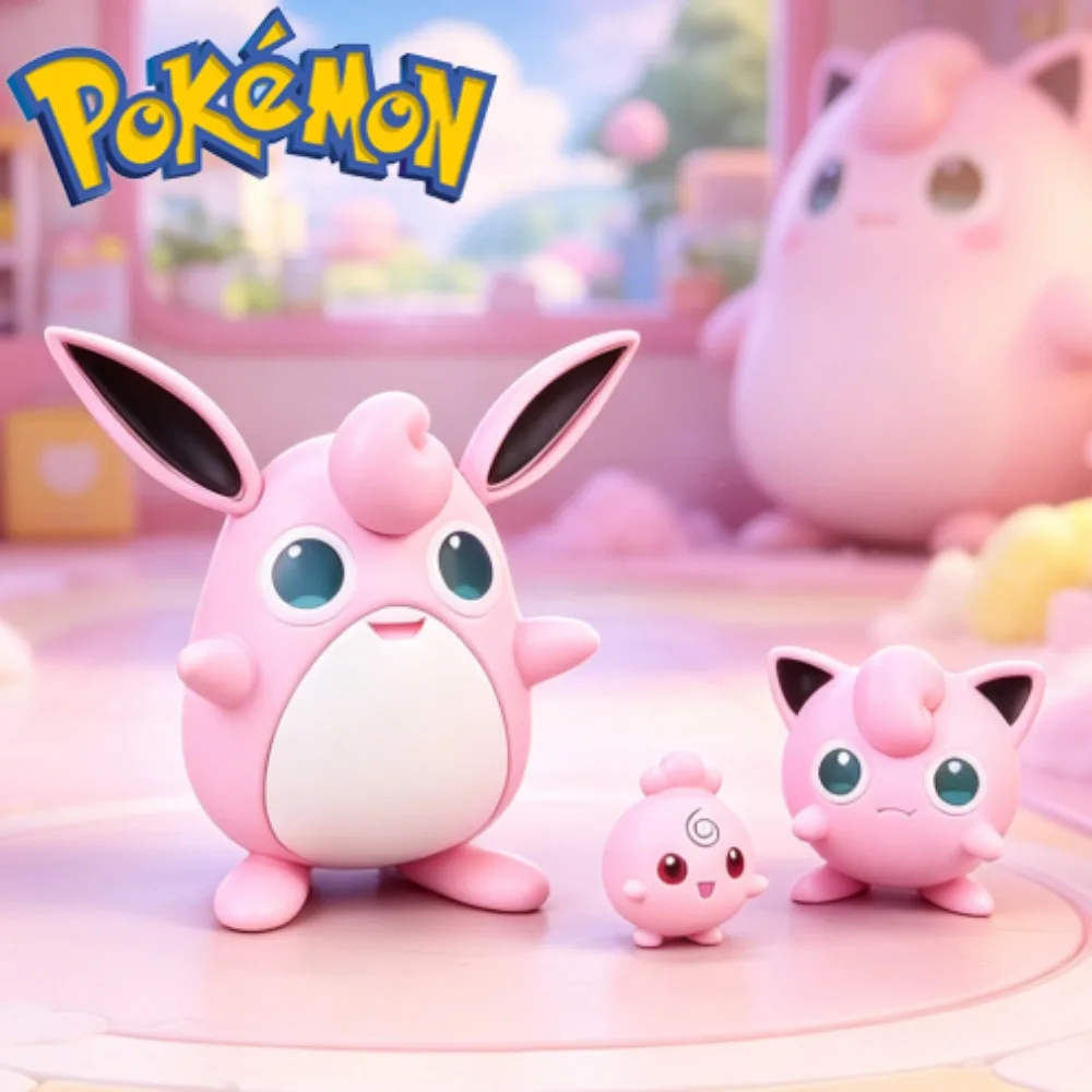2-5.5cm Anime Pokemen Figure Jigglypuff Combination Action Figures Pvc Statue Desktop Collection Model Toys Gifts