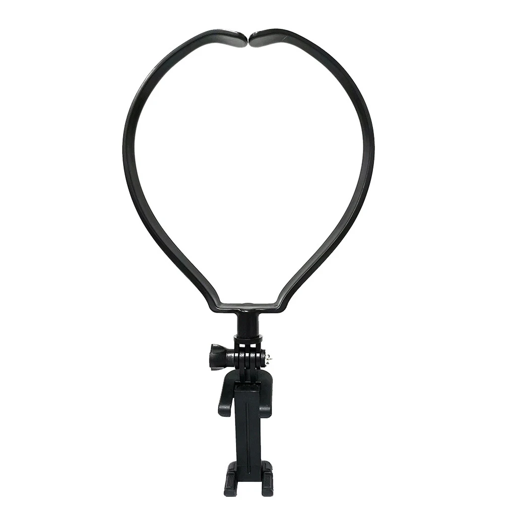 

Neck Hanging Stabilizer Phone Clamp Accessory Compatible for 8 Phones Black Plastic Camera Stabilizer Grip Neck Clamp Recording