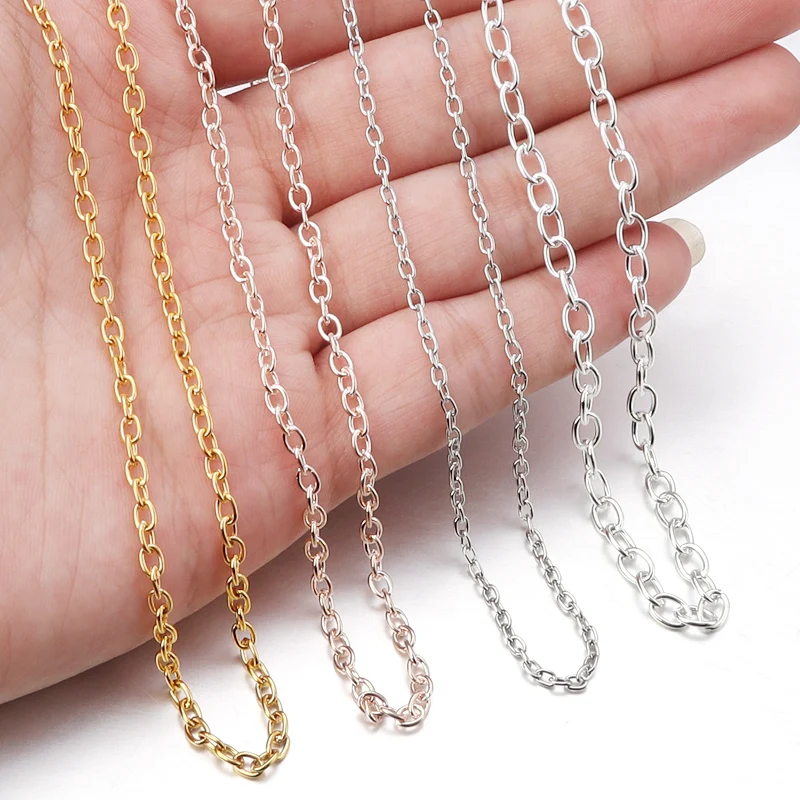 10Yards/Roll 8 Colors Stainless Steel Jewelry Chain For Bulk Wholesale DIY Jewelry Accessories For Men And Women