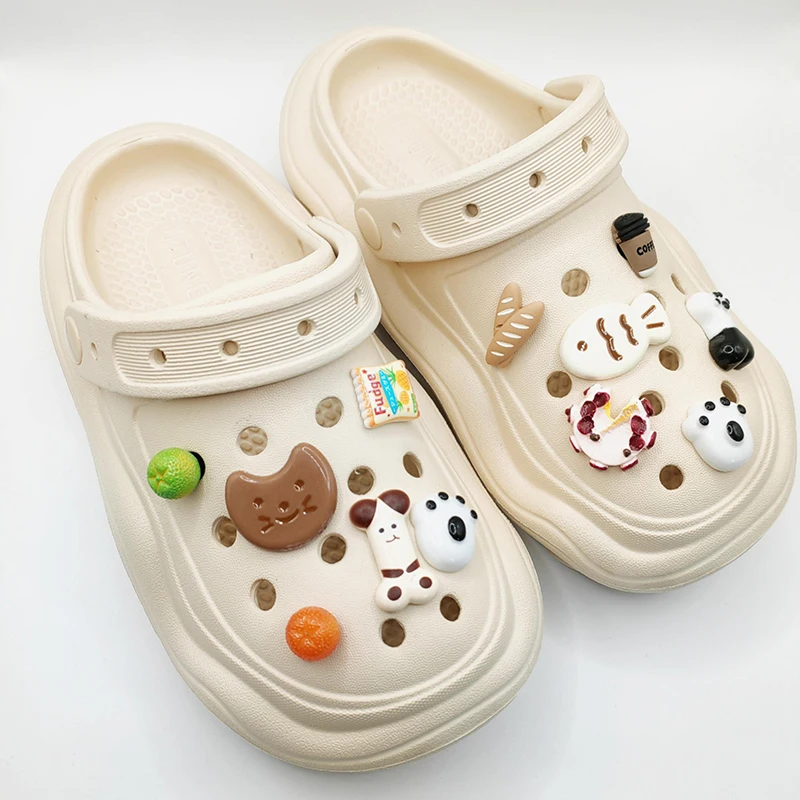 

Cartoon Macaron Color Shoe Charm DIY Shoe Decorations Button Accessories for Bogg Bag Slides Sandals Clogs Kids Gifts