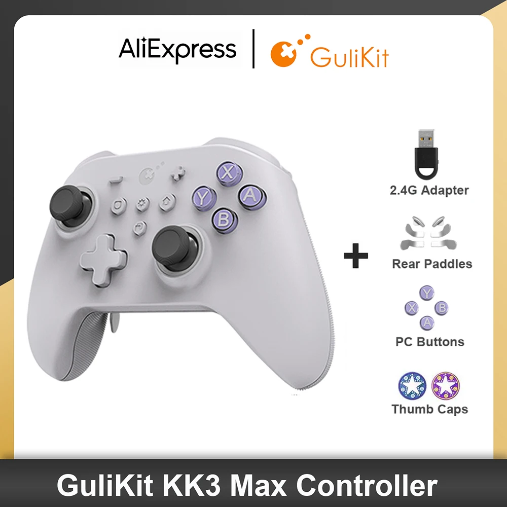 

GuliKit KK3 MAX Controller NS39 KingKong 3 Gamepad with Hall Effect Joysticks & Triggers for Windows Nintendo Switch Android iOS