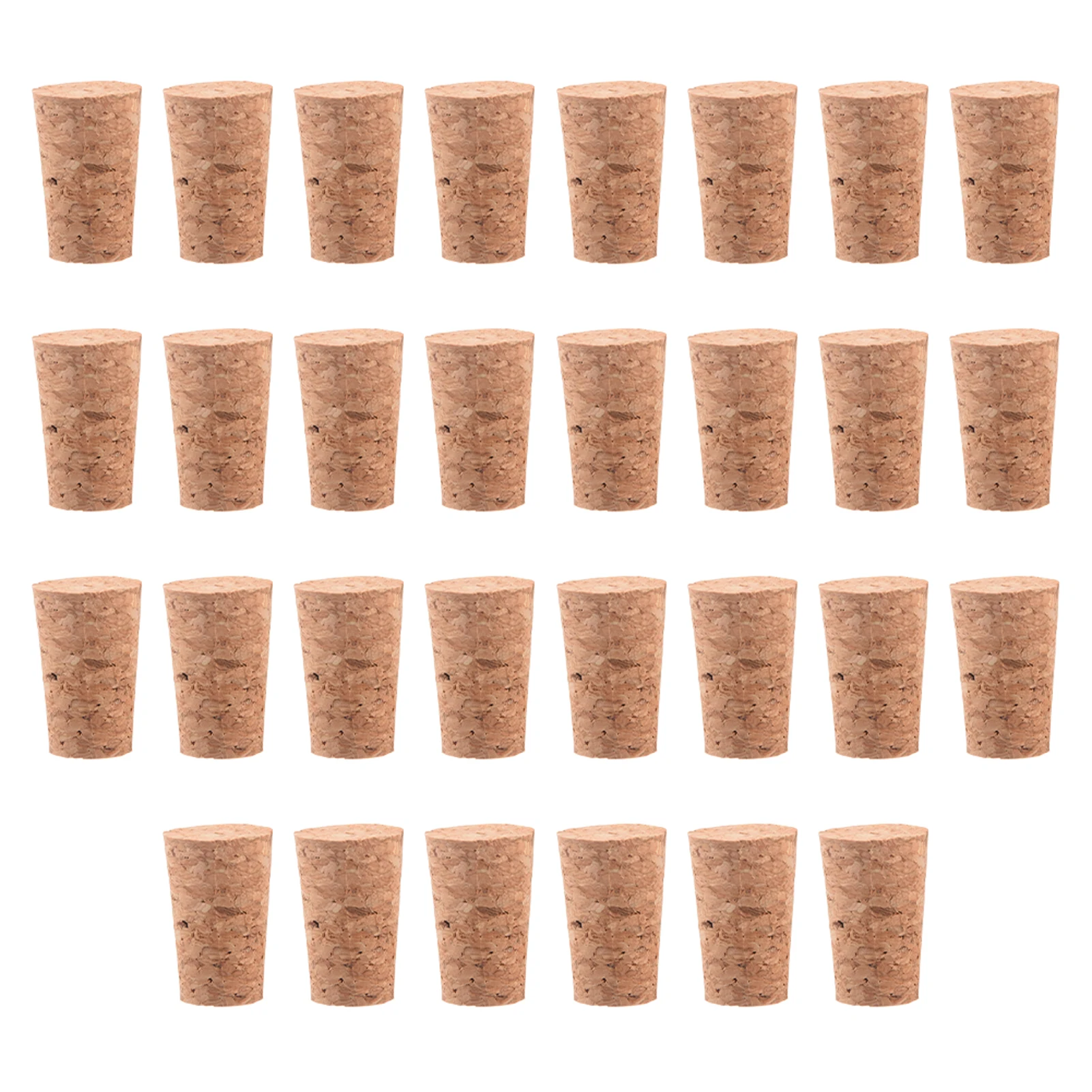 30pcs Bar Barware For Wine Bottle Champagne Sealer Craft Making Replacement Keep Fresh Wood Plug Tapered Cork Stopper Leakproof