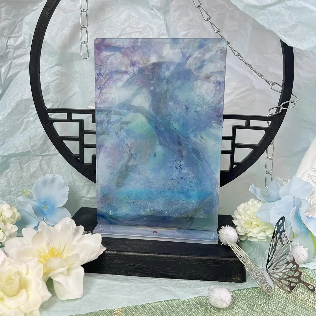 애니메이션 허스키와 하얀 고양이 시즈운 추 워닝 모 란 BL 아크릴 흐르는 스탠드 디스플레이 코스프레, 오리지널 어린이 선물