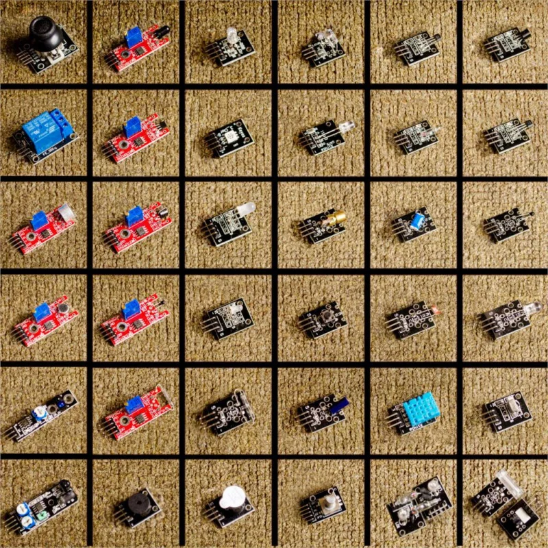 37 in 1/45 in 1 Sensor Kit Dual Specifications Optional Compatible with Arduino/ESP32 STEM Education Maker DIY Set