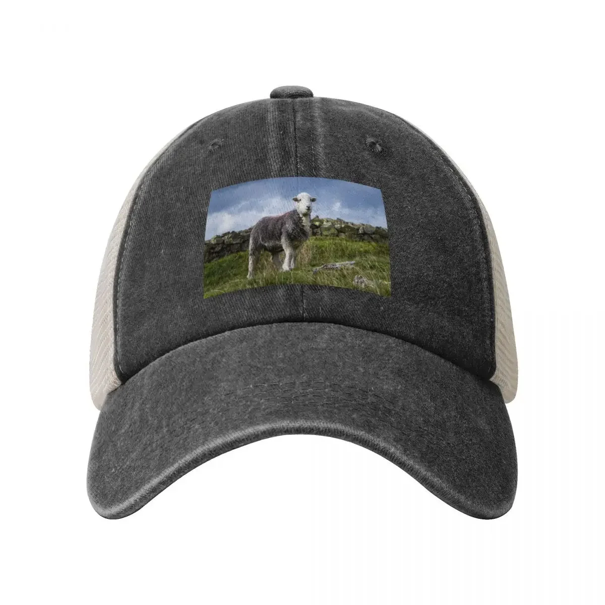 Happy Herdwick Baseball Cap Trucker Cap hard hat Girl Men's