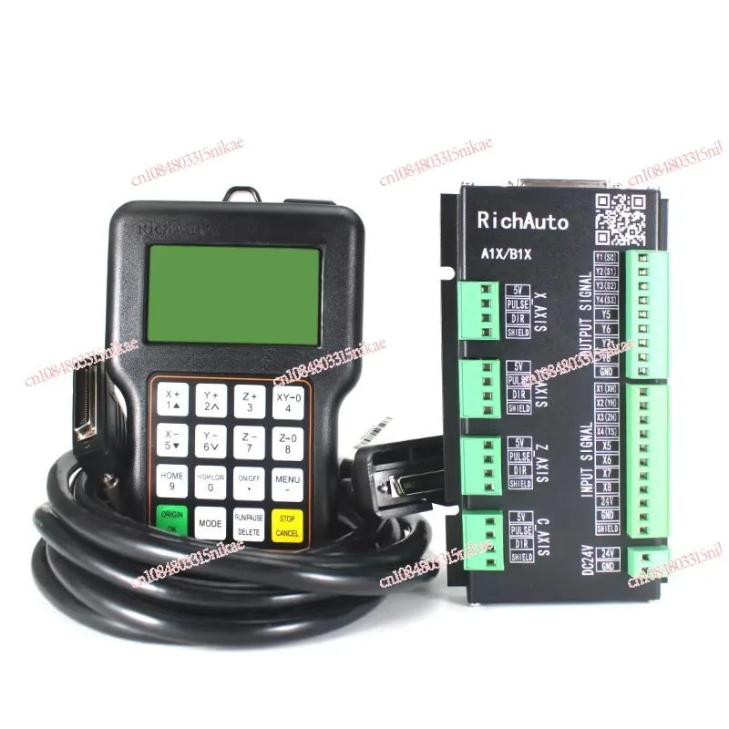 

Richauto A11 CNC Controller | DSP 0501 3-Axis Linkage Control System with Engraving Machine Handle