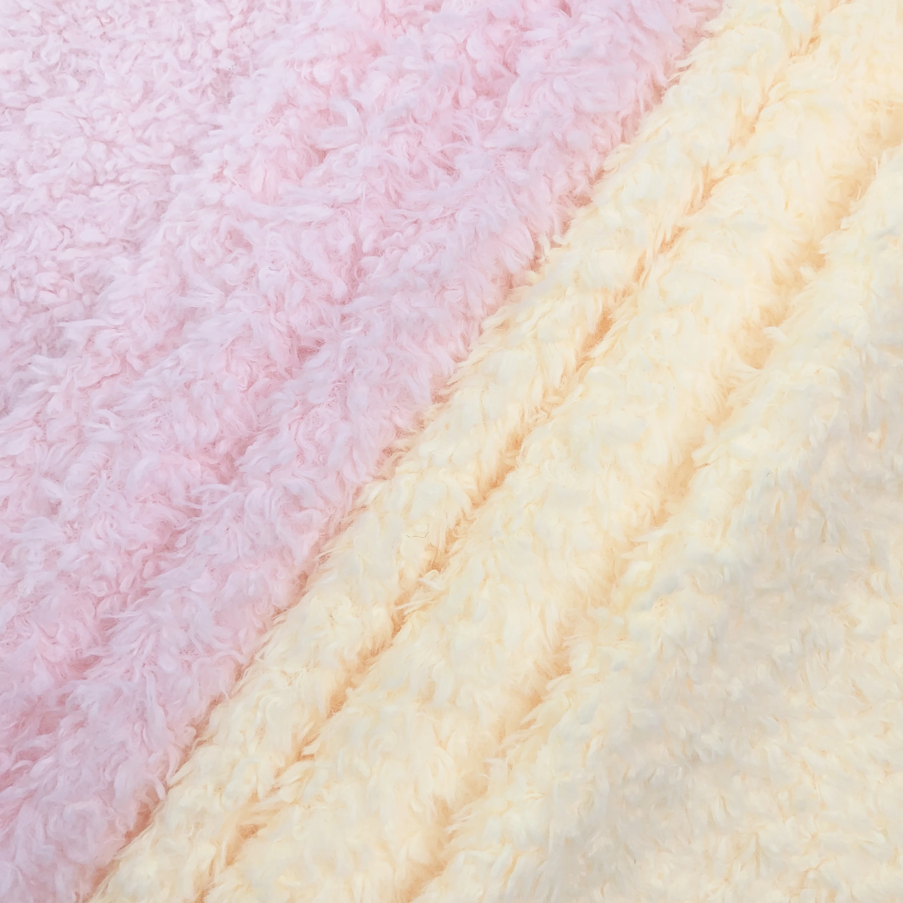 Plush Curly Fleece Fabric 50x50cm Single Side Teddy Fuzzy Cloth DIY Sewing Craft Handmade Pillow Bag Decor Fabric