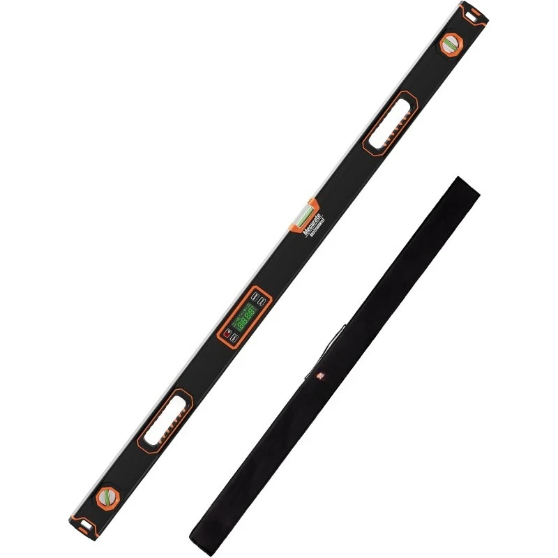 

48-дюймовый цифровой уровень, профессиональный интеллектуальный прецизионный торпедный уровень, яркий ЖК-дисплей, звуковые оповещения, магнитный бо