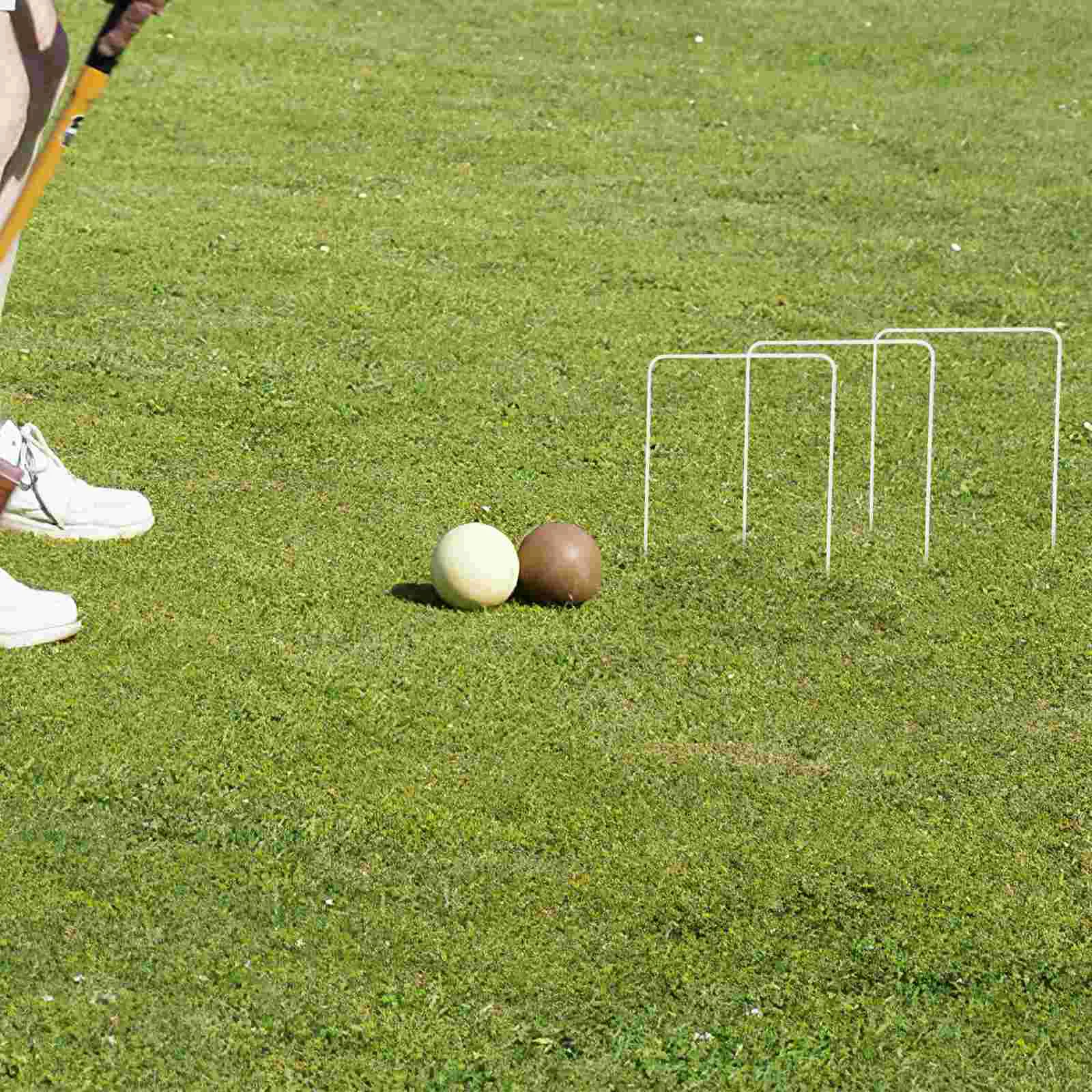 9 Pcs Croquet Wickets Replacement Game Accessory Gateball Accessories Mini Toy Iron Classic Outdoor Travel Wire Hoops