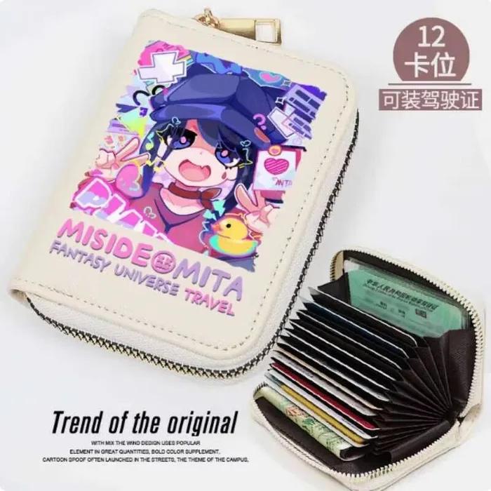 

Anime Miside Fashion Wallet PU Purse Card Coin Zipper Cash Holder Bag Cosplay Gift B2089 Anime