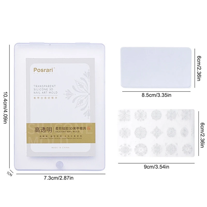 Amore Cuore Maglione Plaid Stampo in silicone Farfalla Graffiti Linee Arte astratta Stampo in silicone Bellezza Nail Art Strumento fatto a mano fai da te