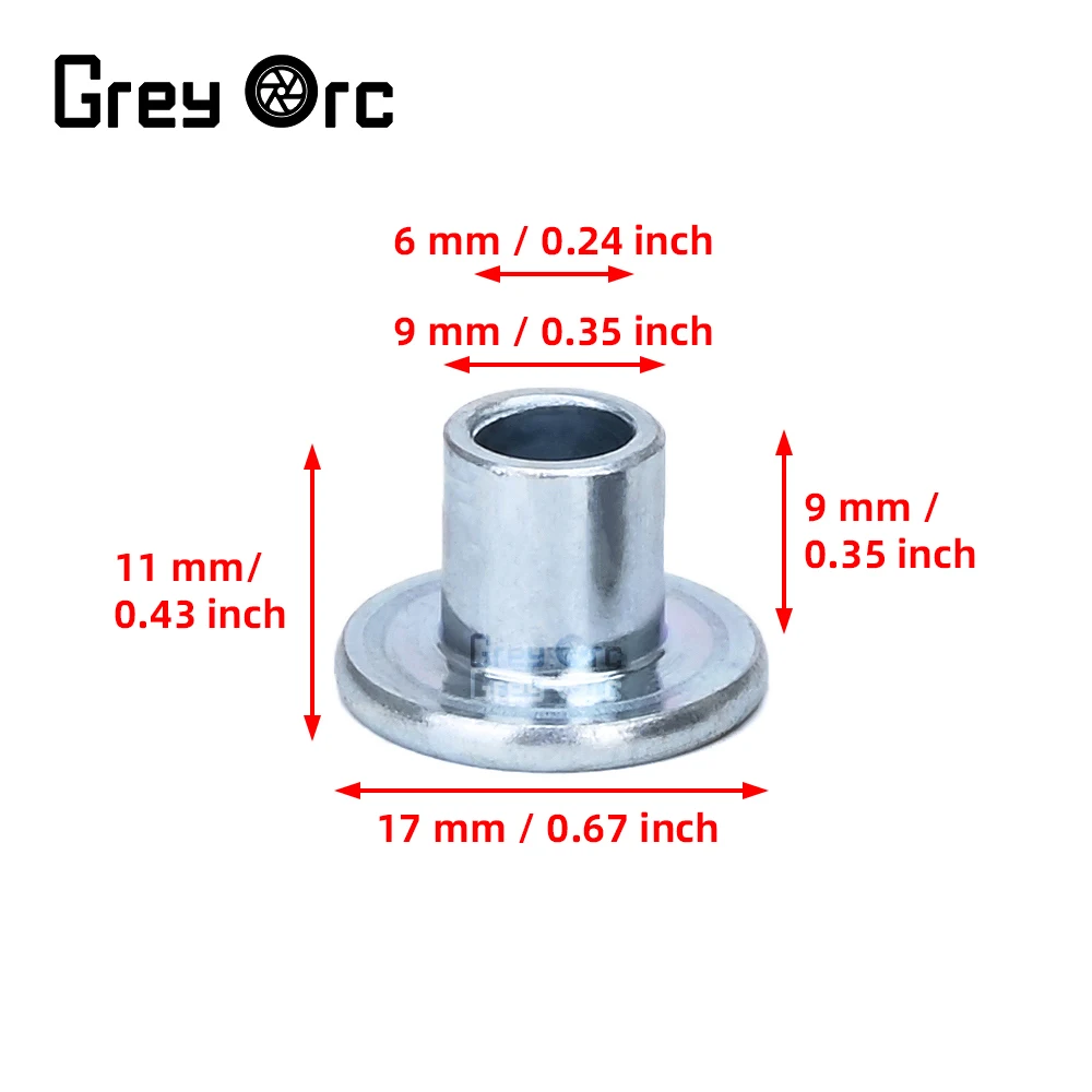 10 Sets Motorcycle Rubber Grommet Kit Circular Shock Absorber PadsFairing Bolt Cushion Washer Steel Bushing Spacer Accessories