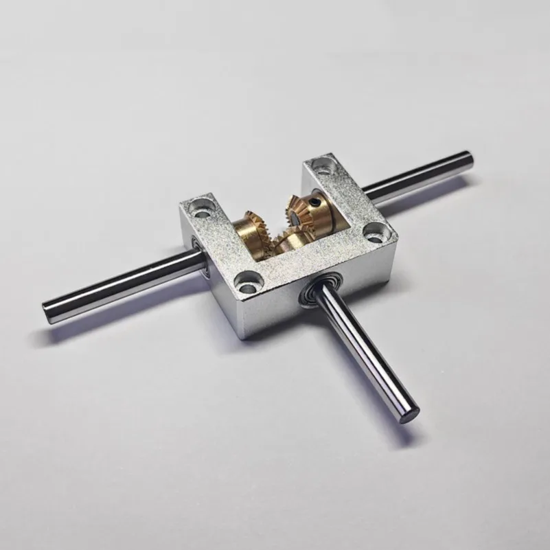 

FOR 4/5mm cross commutator, right angle rotator, small 90 degree 1:1 gearbox, bevel gear T-type gearbox