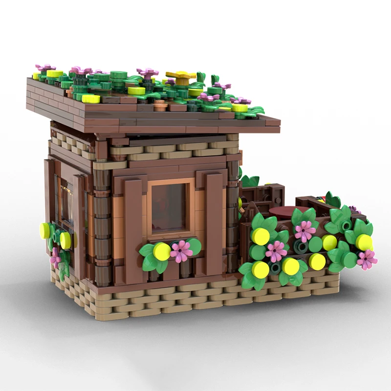 Exquisite new product MOC building block model forest wooden house technology modular children's toy DIY assembly set