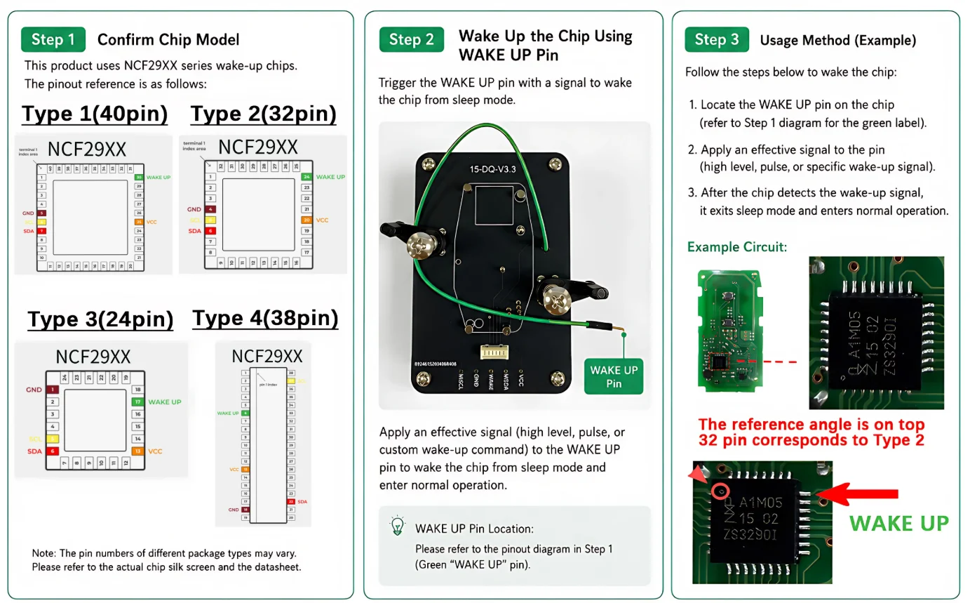 Adapters No.1-15, compatible with NXP Killer, VVDI, Xhorse, KD and other devices, supports chip reading, writing and cloning