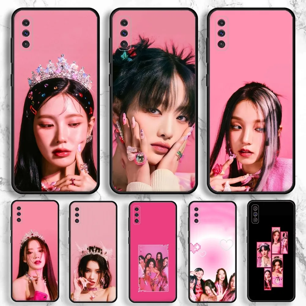 Kpop G-GIDLE Cute  Phone Case For Samsung Galaxy A13,A21s,A22,A31,A32,A52,A53,A71,A80,A91 Soft Black Phone Cover