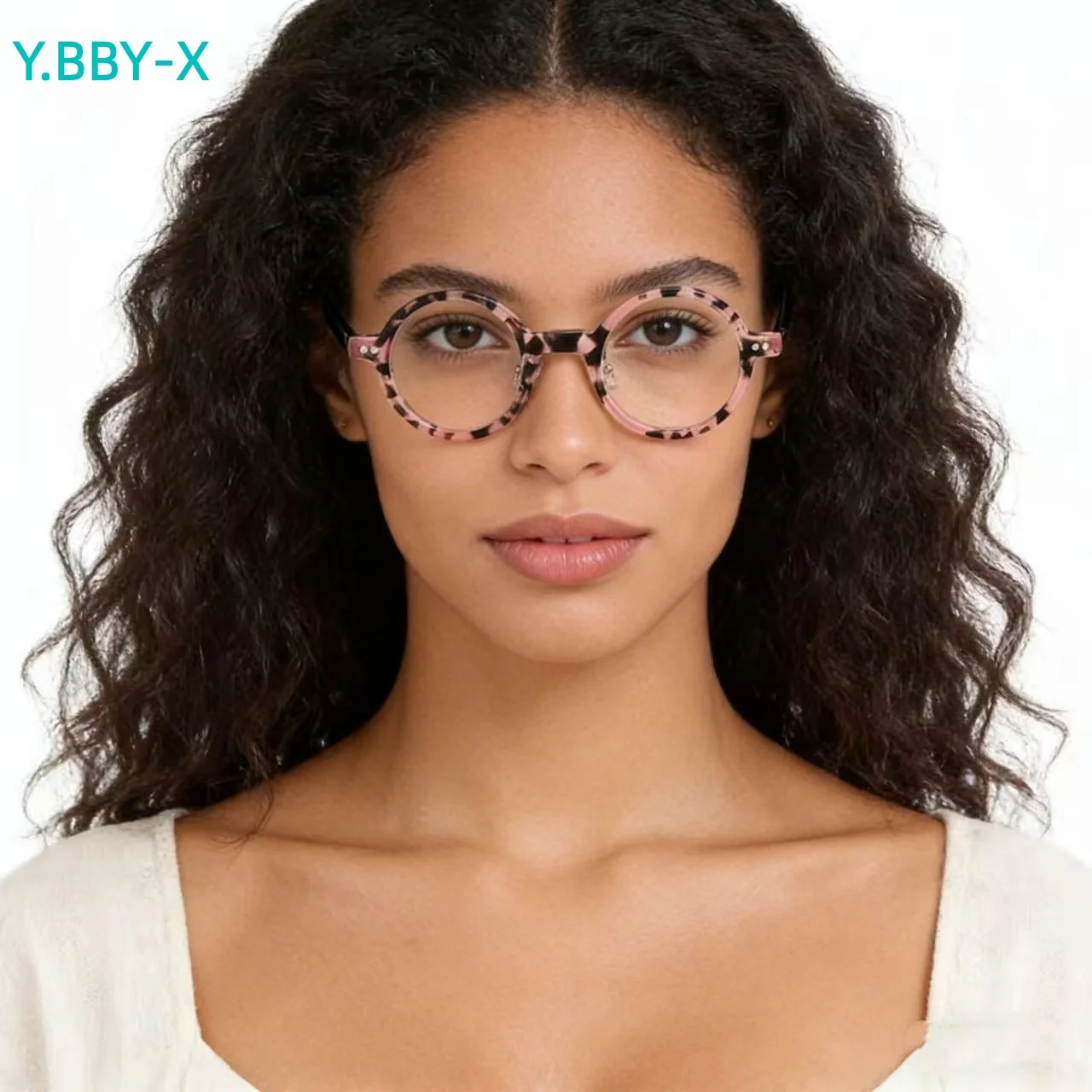 

Оправа для очков Y.BBY-X, винтажная, унисекс, из ацетата, для компьютера, с прозрачными линзами