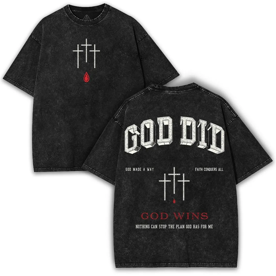 Jesus rettet T-Shirt aus dem Schwanz aus dem Wasser – Christliches Johannes 3:16-17 T-Shirt aus gewaschener Baumwolle mit Vintage-Pink-Buchstaben-Grafik, Retro-Streetwear, Unisex-Oberteil – Detail 4