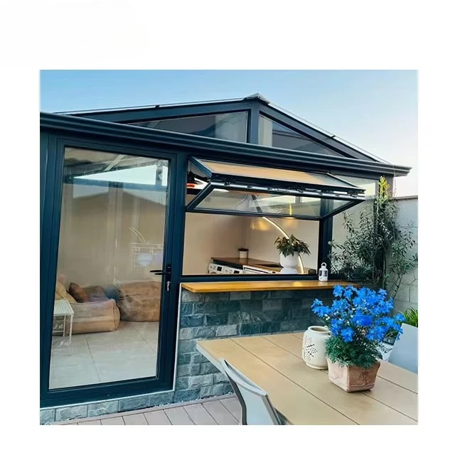 Solarium زجاجي من الألومنيوم لغرفة الشمس، سقف مقاوم للماء، تطبيق فيلا خارجية، Solarium تجاري، غرفة نوم من الألومنيوم في الهواء الطلق #6