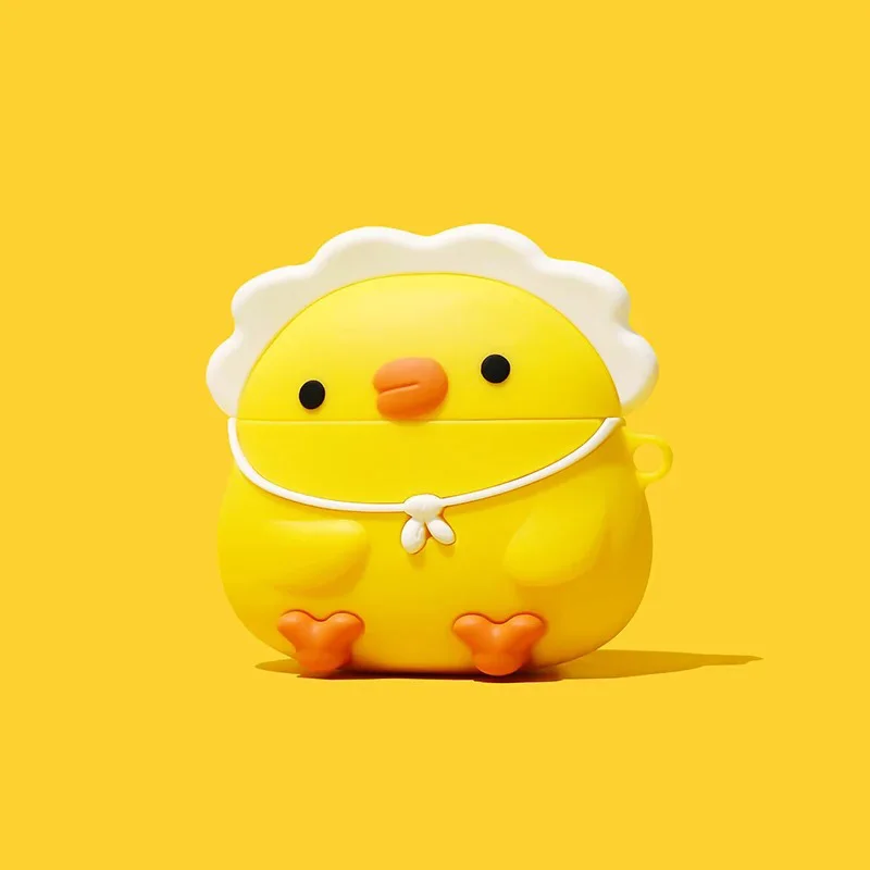 ل Airpods 4 حافظة ثابتة لابل Airpods 1 2 3 Pro 2 حقيبة سماعة الاذن لطيف شحن لاسلكي سماعة غطاء الكرتون