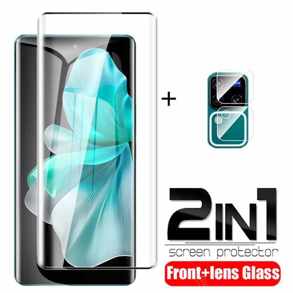 حافظة من الزجاج المقسى المنحني 9D لهاتف vivo V30 Pro واقي للشاشة لهاتف vivo V30 V 30 30V Pro V30Pro 5G 2024 أفلام واقية للكاميرا