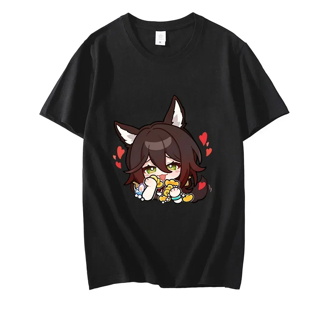 Honkai Star Rail Tingyun T-shirt Women Hot Gamen Print Short Sleeve Tee Shirt Female Harajuku 2024 New Summer Y2k Clothing Tops