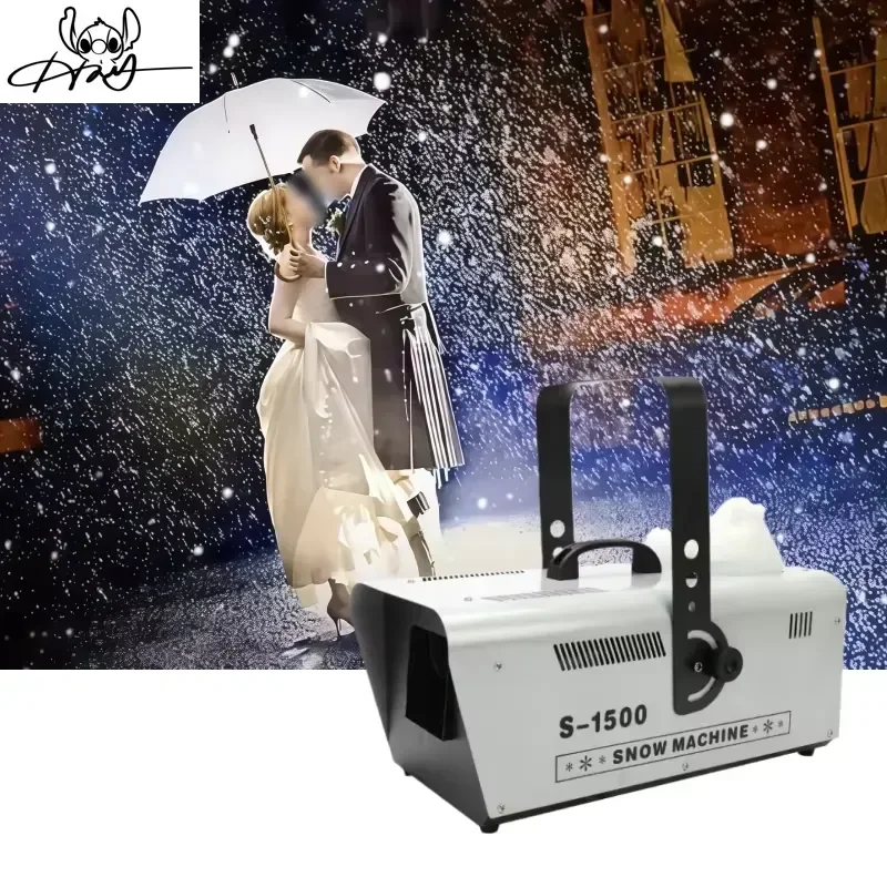 Wedding 1500W DMX Indoor Foam Machine with Small Metal Snowflake Effect for Events and Parties
