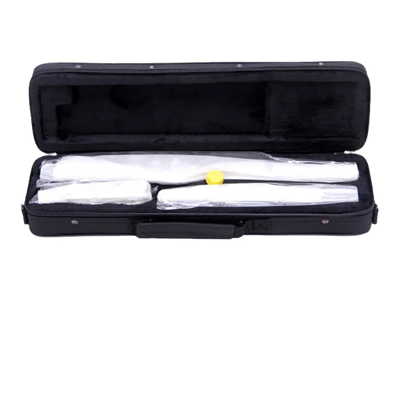 Nickel-Plated 16-Hole C Tuned Flute Western Woodwind Instrument Suitable for Beginners General and Professional Players