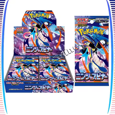 Original Pokemon Cards PTCG Japanese Edition M4 Booster Pack/Box Anime Trading Card Ninja Beyblade MEGA Koga Ninja Ex Gifts