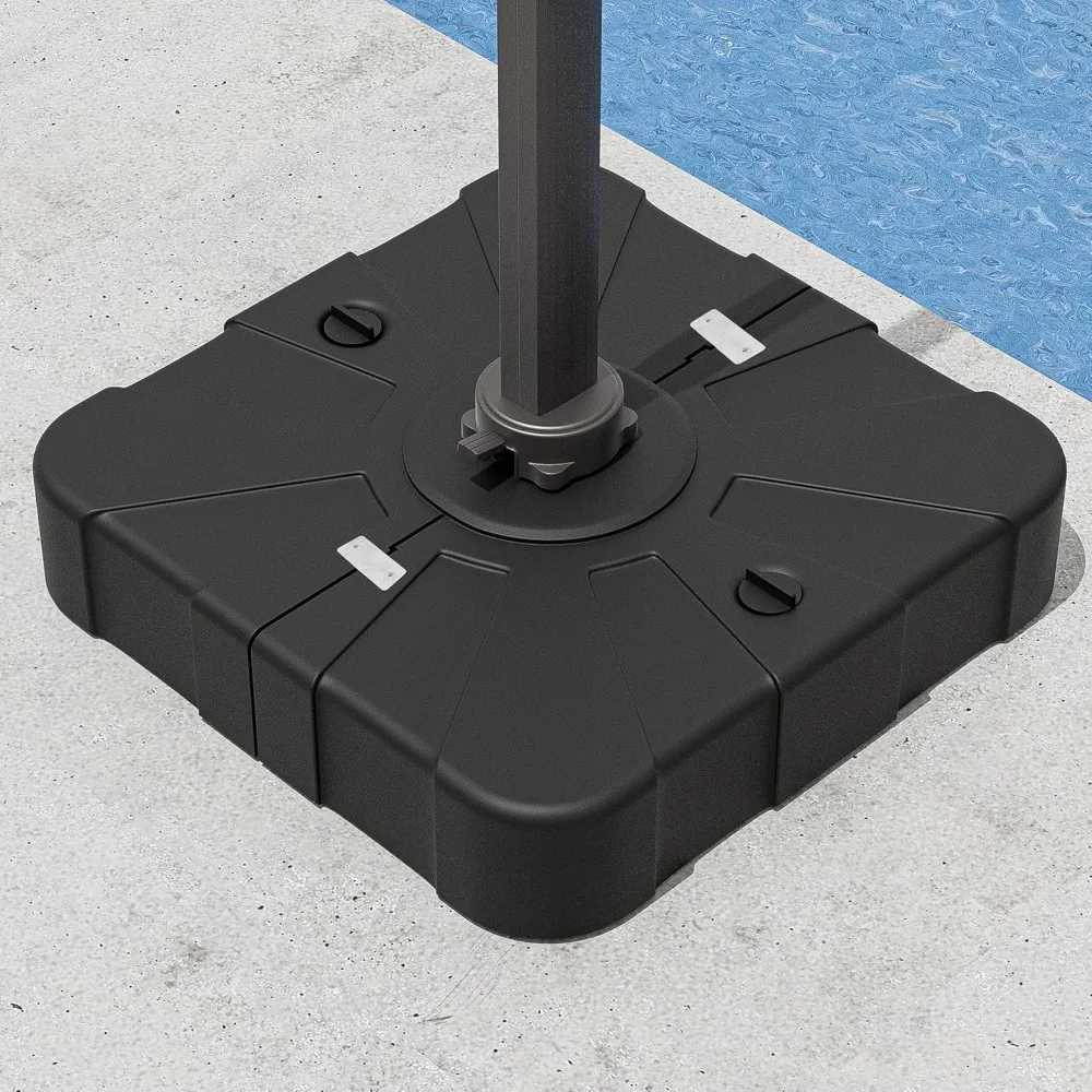 

Patio Umbrella Base with Wheels Water&Sand Filled Umbrella Stand Weights, 285lbs Capacity Heavy Duty Outdoor, Customized
