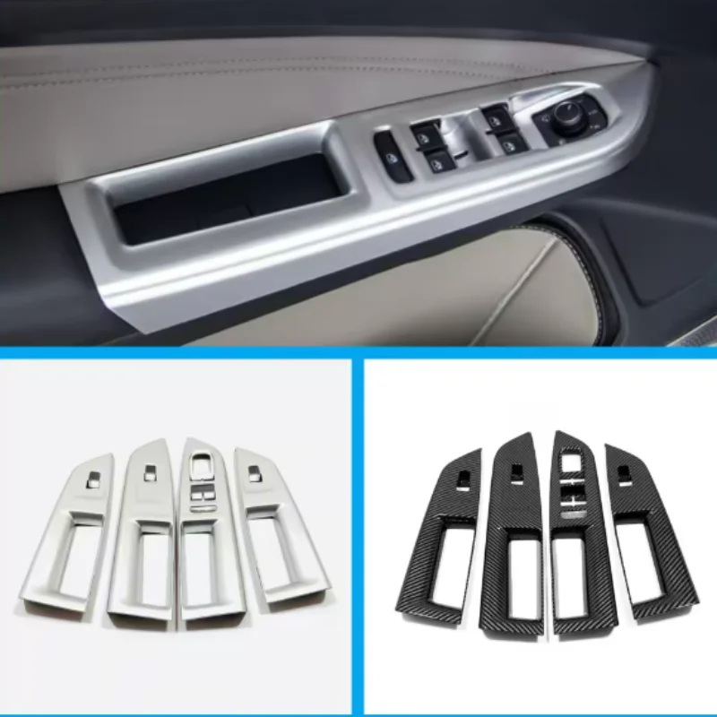 

LHD For VW Volkswagen Golf 8 MK8 2020 - 2022 Interior Accessories Door Armrest Window Switch Control Protection Panel Cover Tri