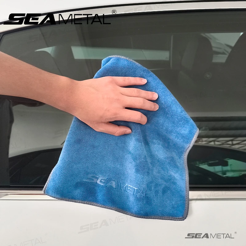 SEAMETAL Car Wash Microfiber Towel Strong Water Absorption Car Home Cleaning Towels Detailing Polishing Cloths Do Not Shed Hair